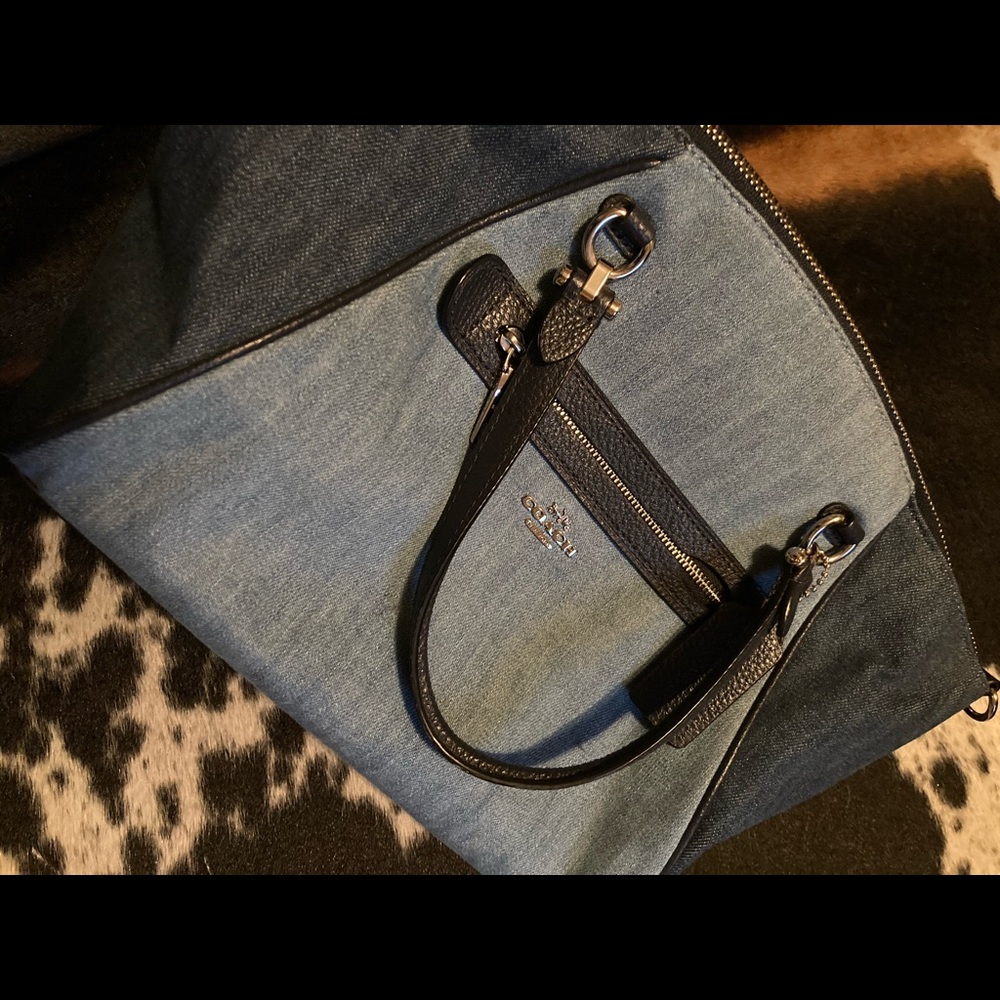 Denim Coach Purse